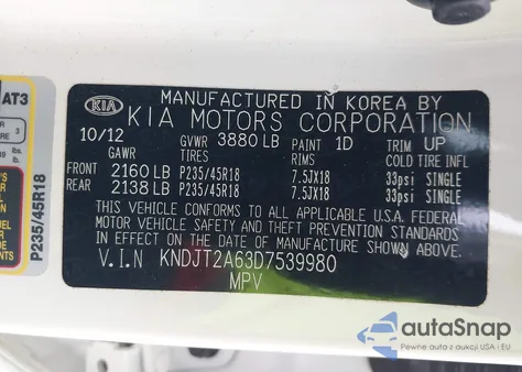 2013 Kia Soul ! from USA, damaged, VIN KNDJT2A63D7539980